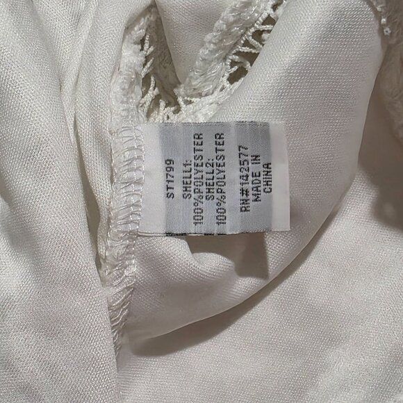 Mele E Pere Womens Lace Bustier Crop Top Large Open Boho Hippie Puff Coquette - Picture 5 of 8